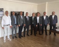 TCDD Mersin Limanı İşletme Müdürü Murat BİRİNCİ ve çalışma arkadaşları Yönetim Kurulumuzu ziyaret ettiler
