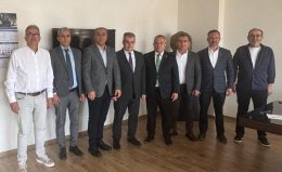 TCDD Mersin Limanı İşletme Müdürü Murat BİRİNCİ ve çalışma arkadaşları Yönetim Kurulumuzu ziyaret ettiler